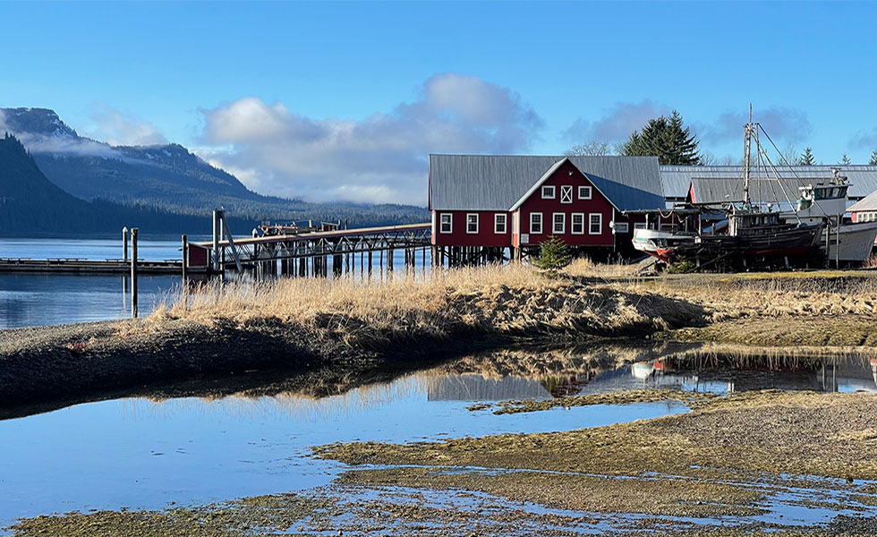 Hoonah's buildings have old fashioned character